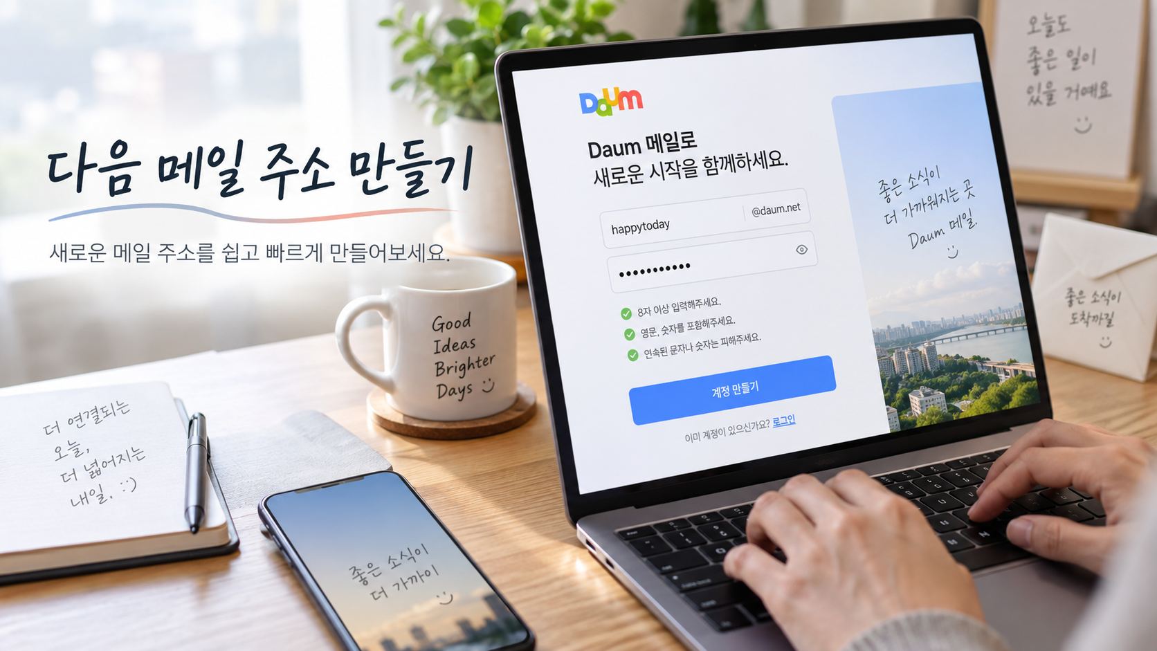 다음 메일 주소 만들기